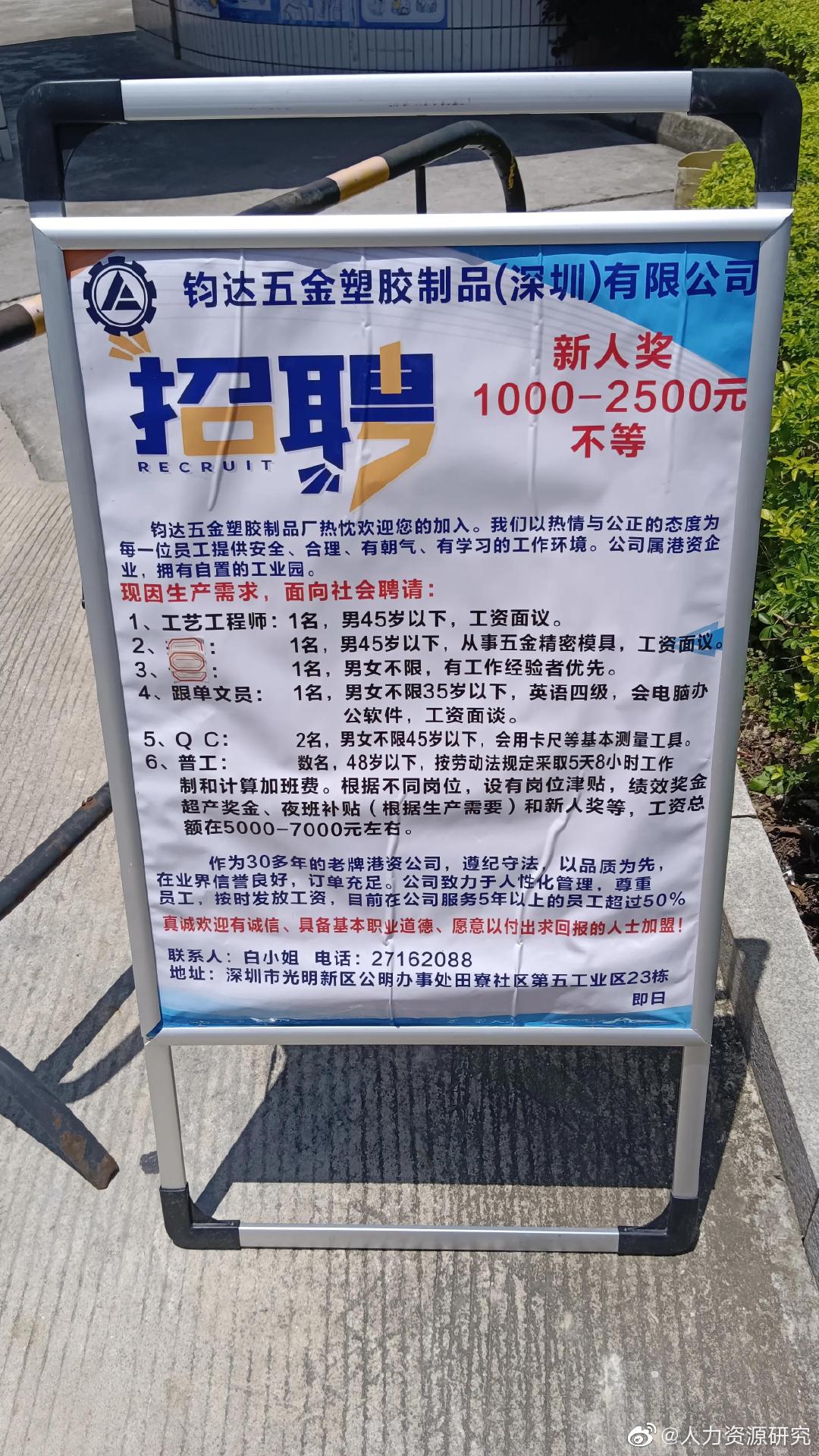 厂前人才市场招聘